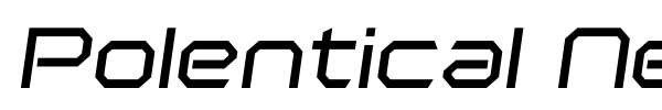 Polentical Neon font preview